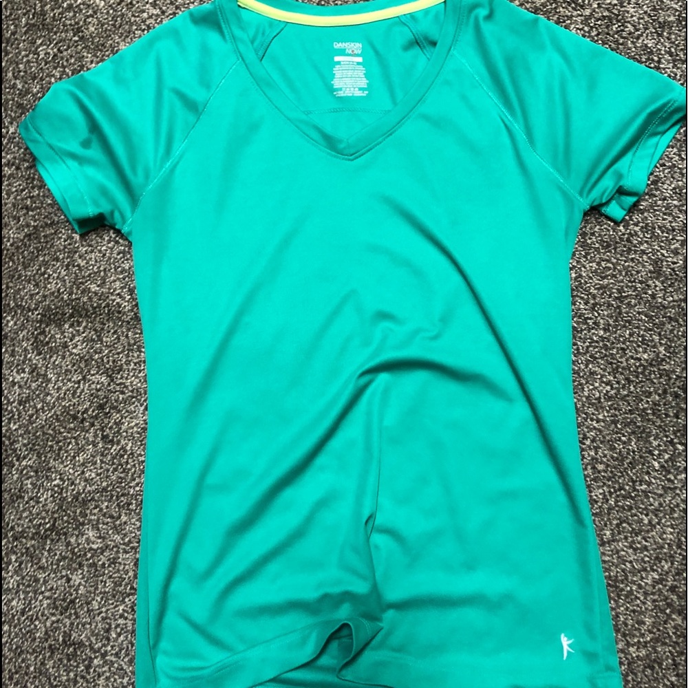 Teal v neck shirt